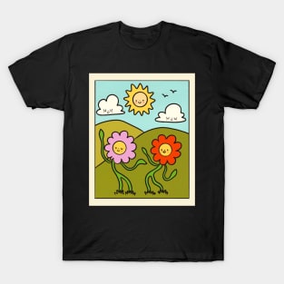 Dancing Flowers on The Hills T-Shirt